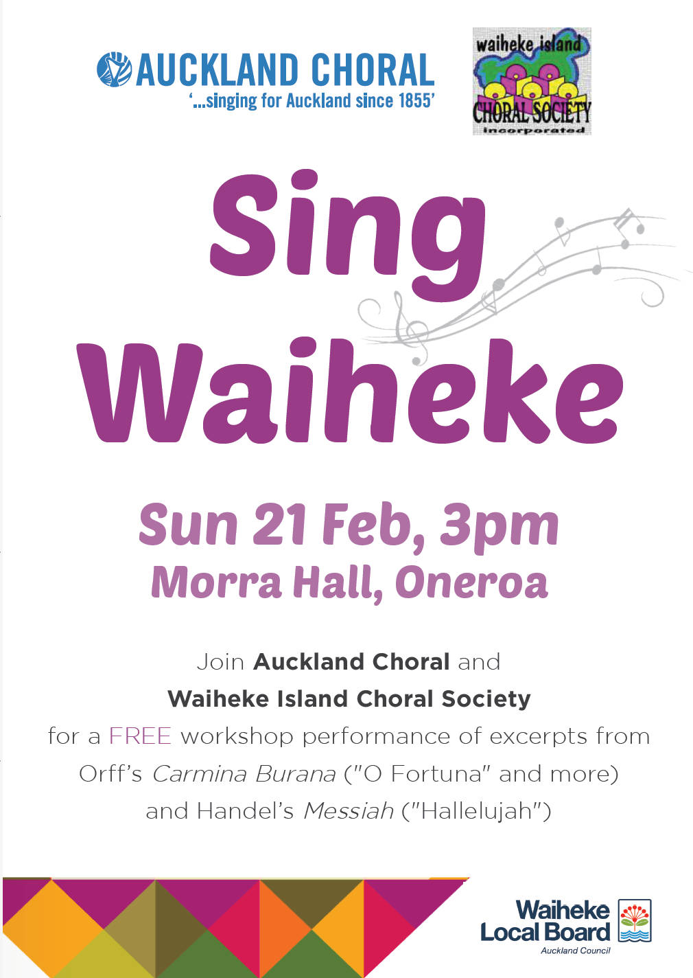 Sing Waiheke -- Auckland Choral Workshop